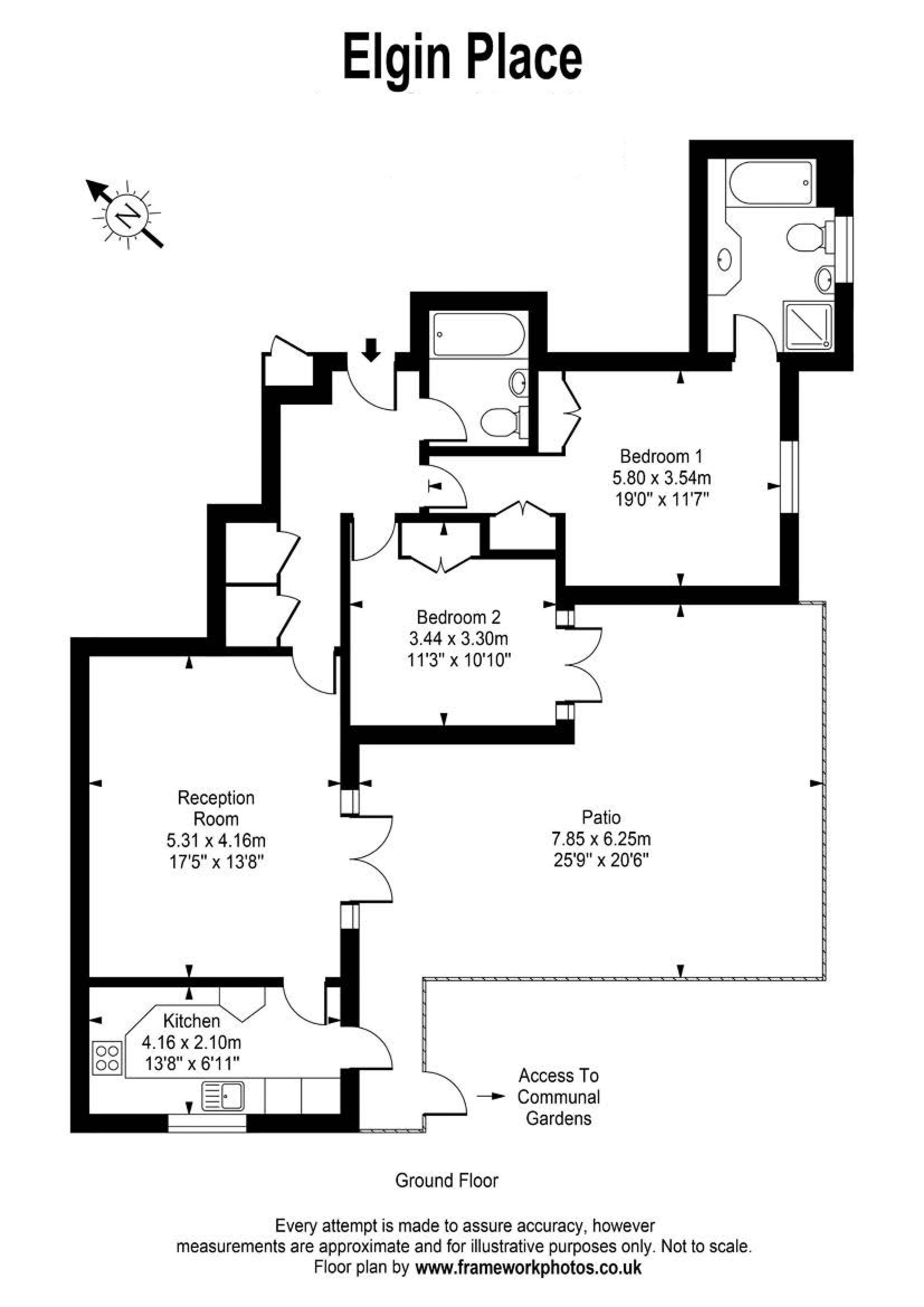 Floorplans For Elgin Place, Weybridge