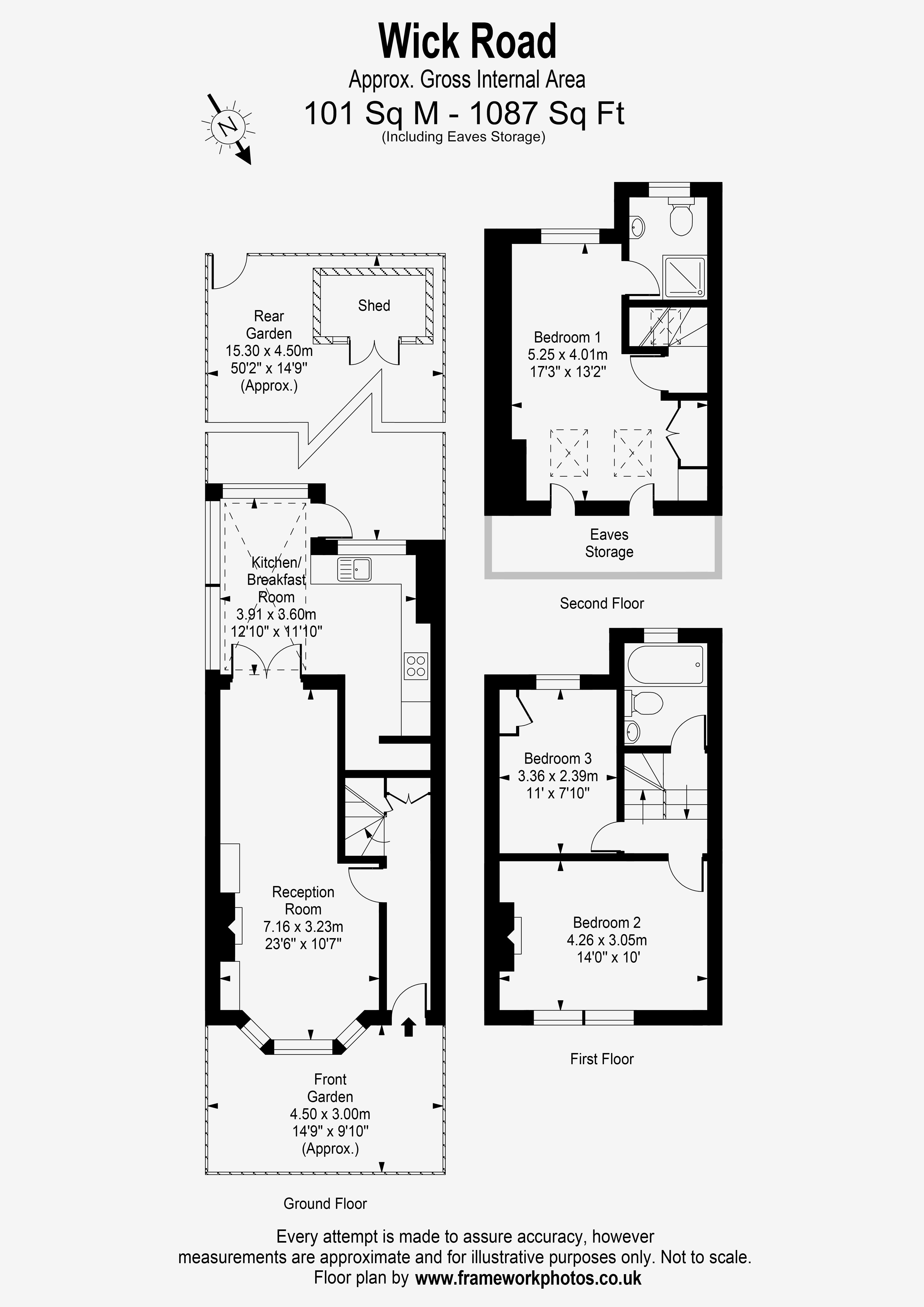 Floorplans For Wick Road, Teddington