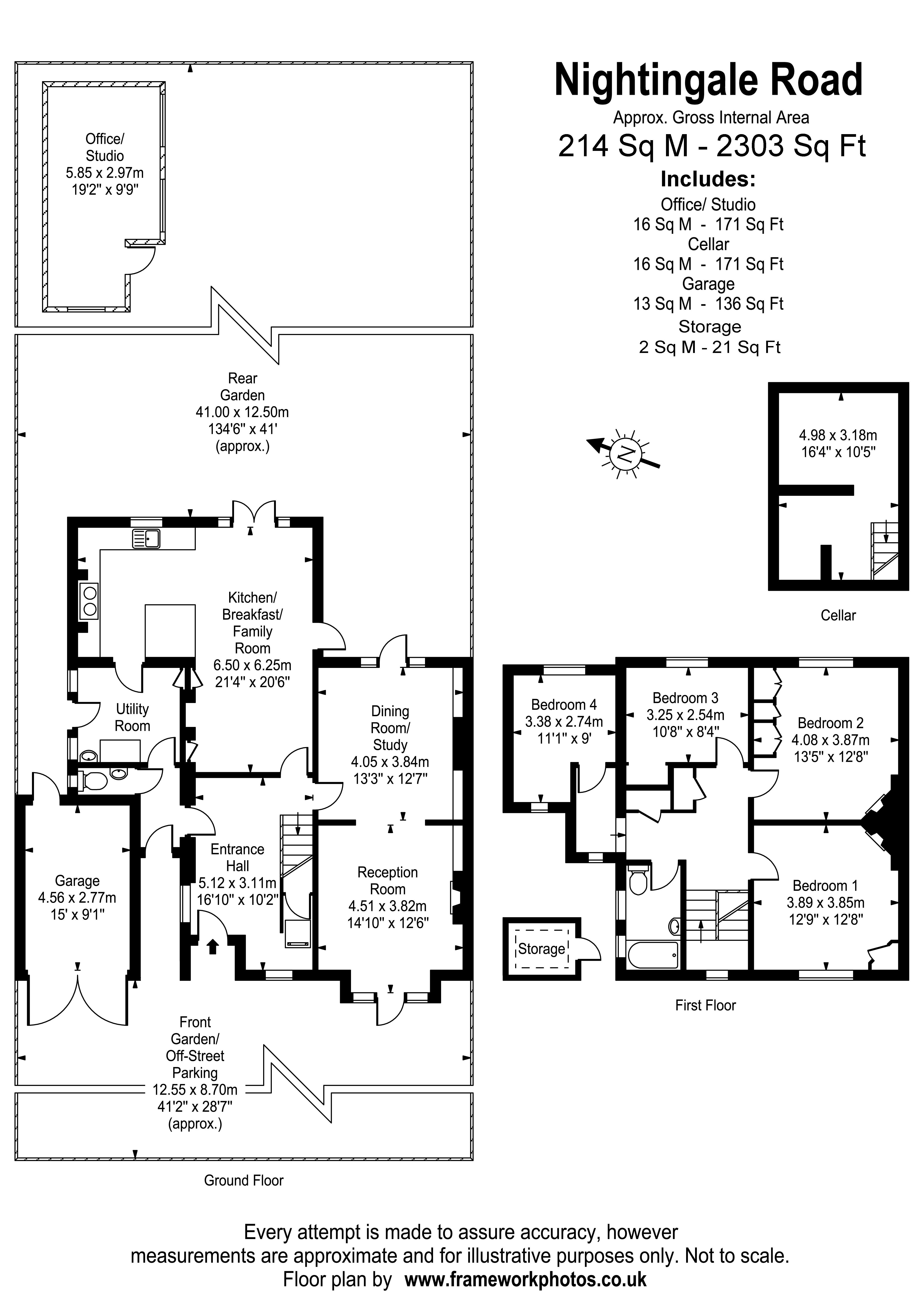 Floorplans For Nightingale Road, Hampton