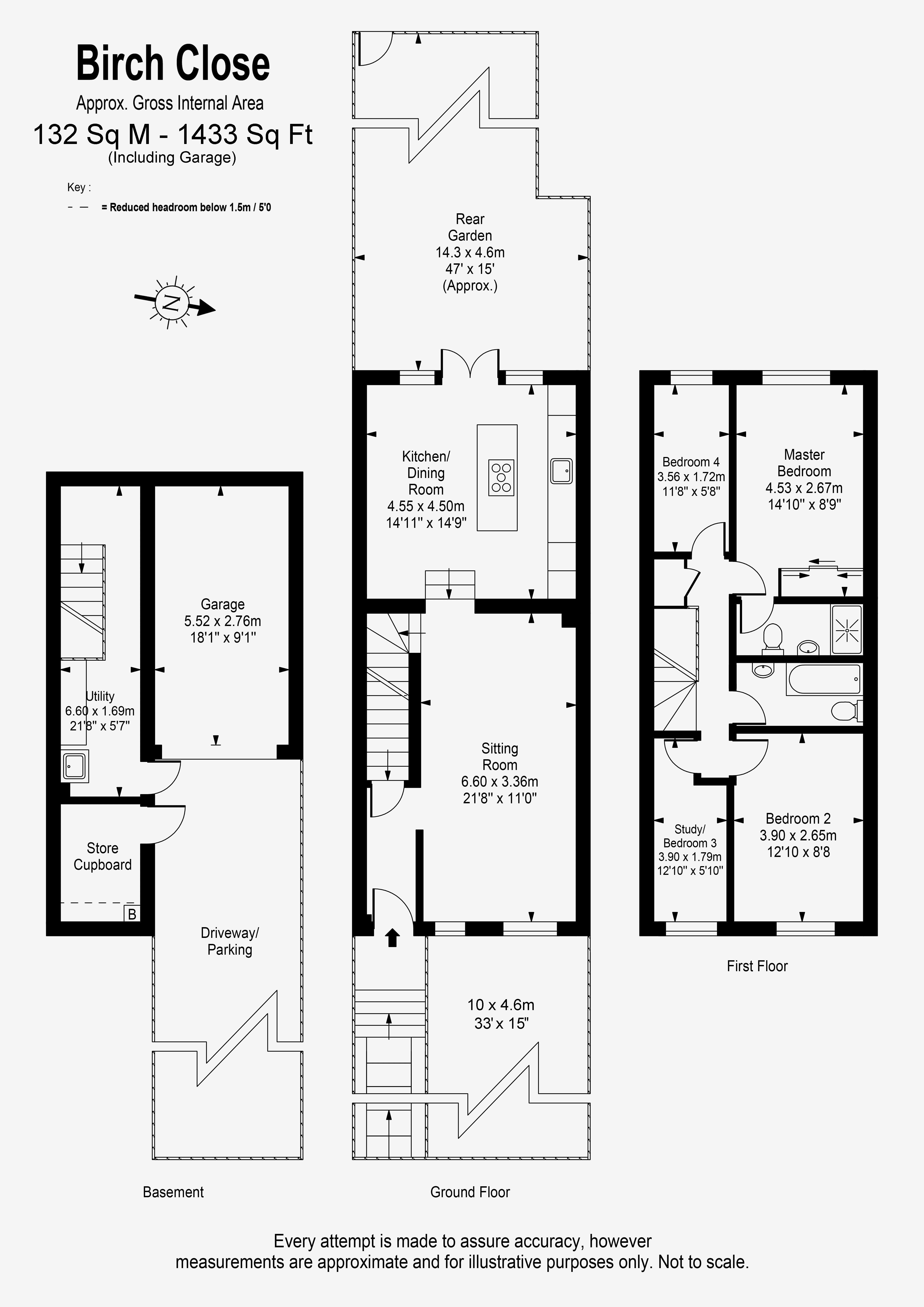 Floorplans For Birch Close, Teddington