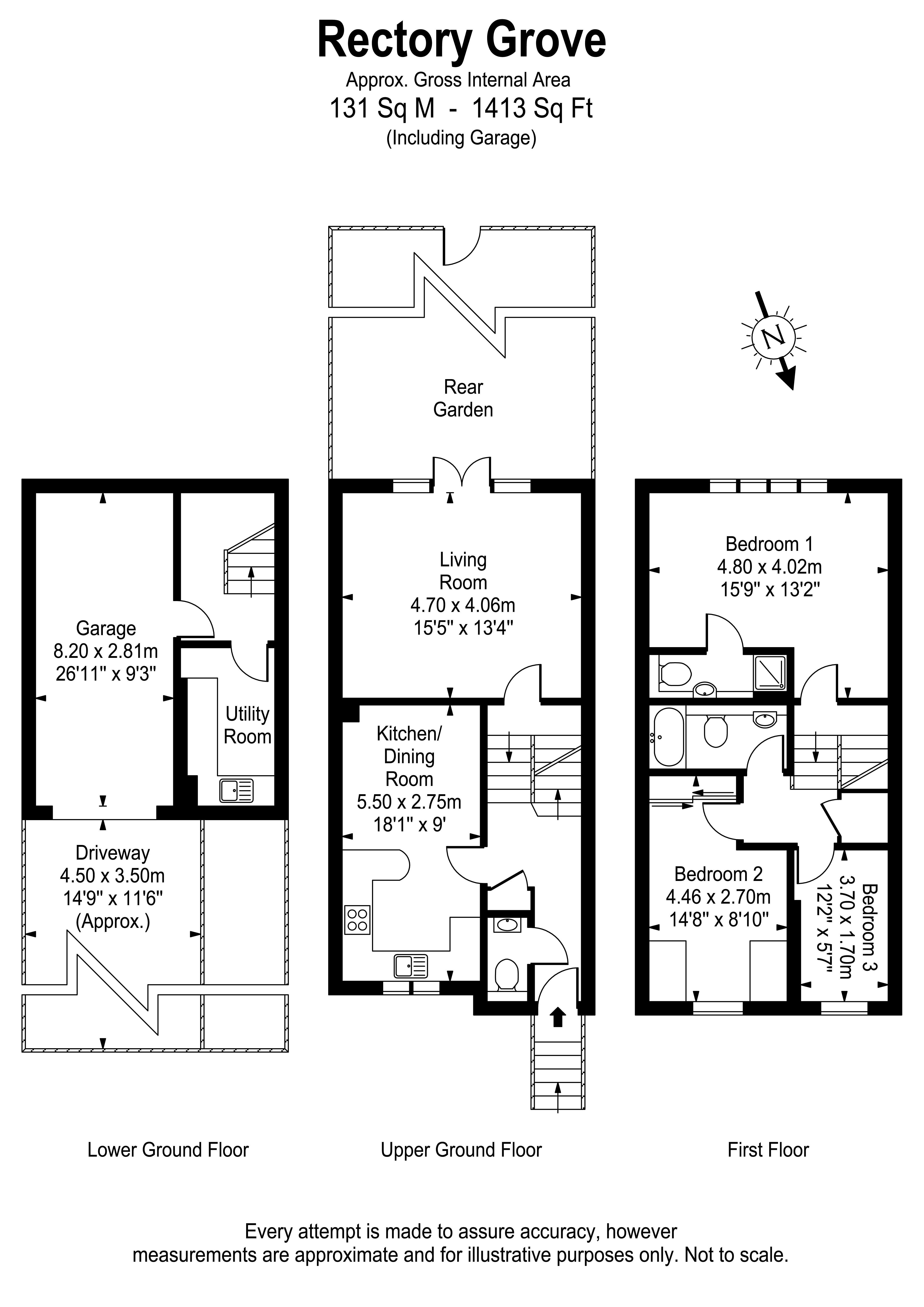 Floorplans For Rectory Grove, Hampton