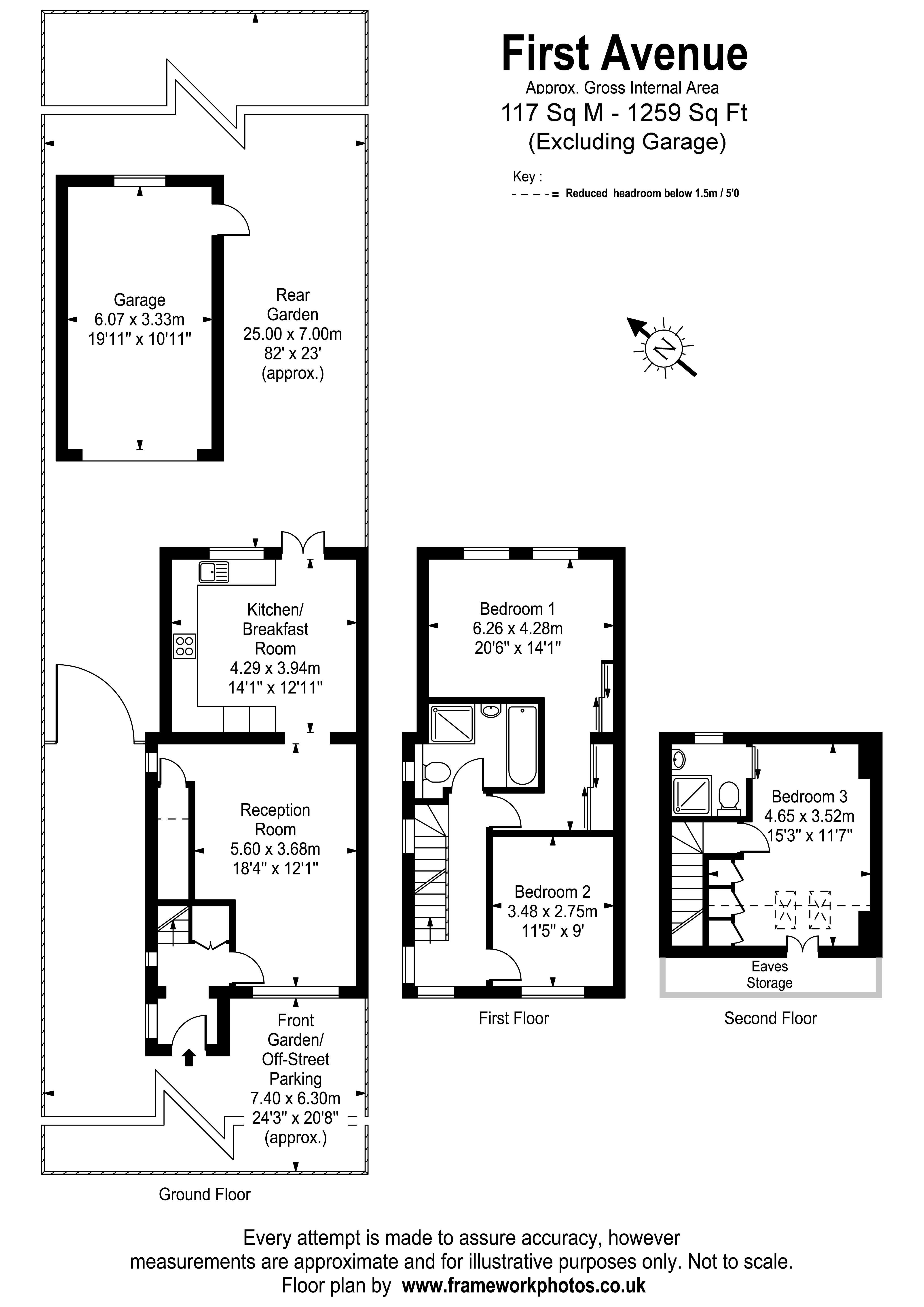 Floorplans For First Avenue, West Molesey