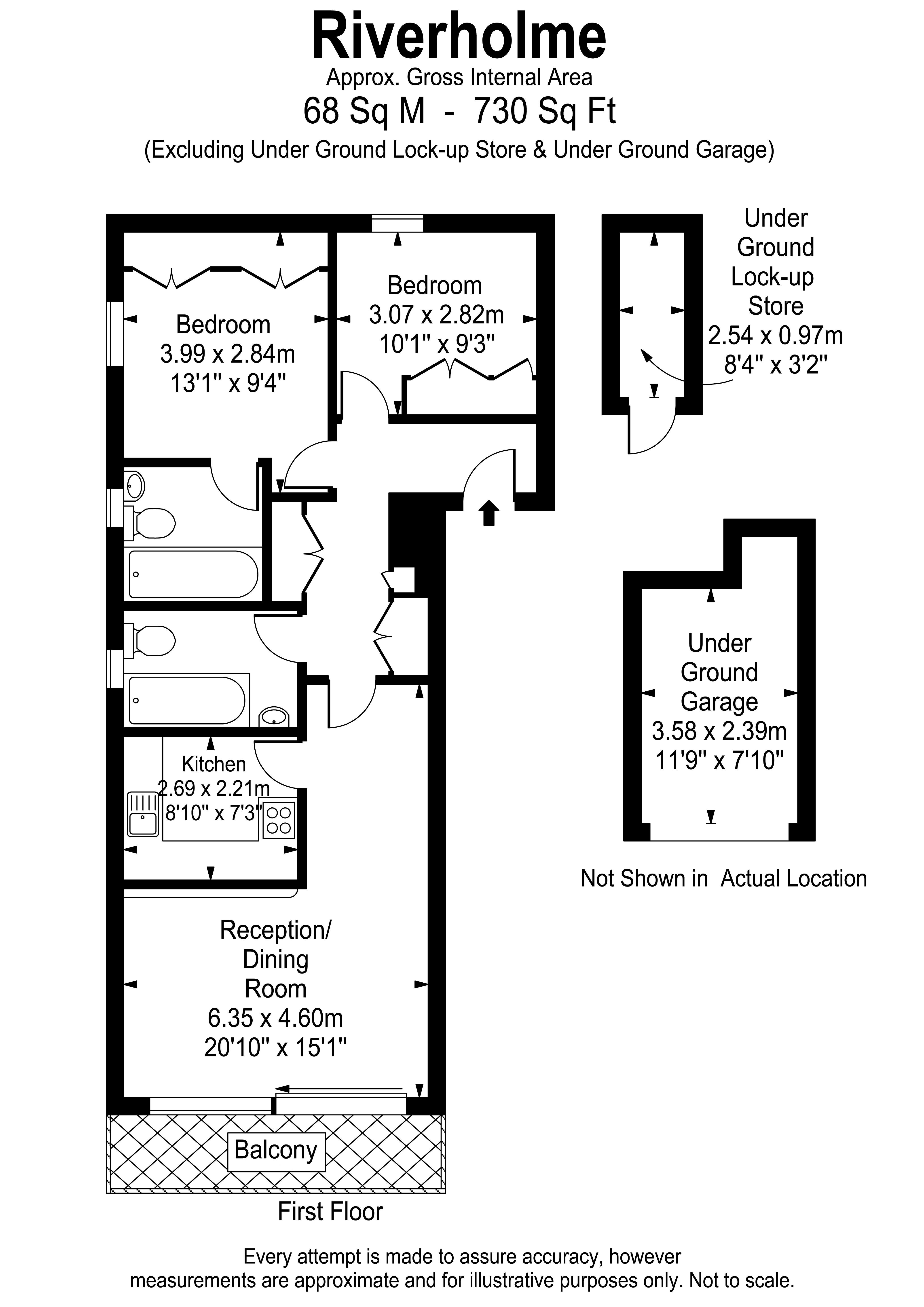 Floorplans For Riverholme, East Molesey