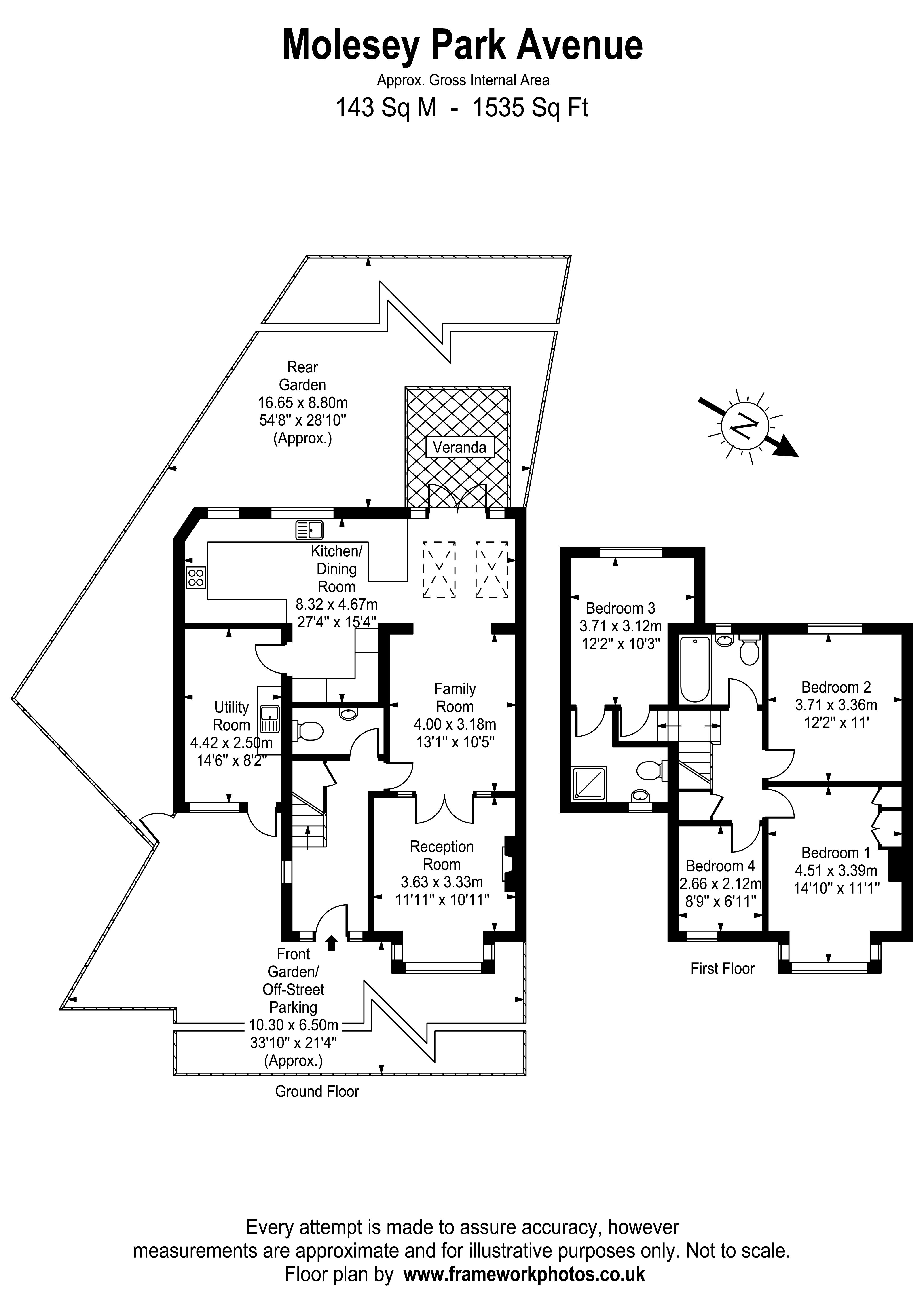 Floorplans For Molesey Park Avenue, West Molesey