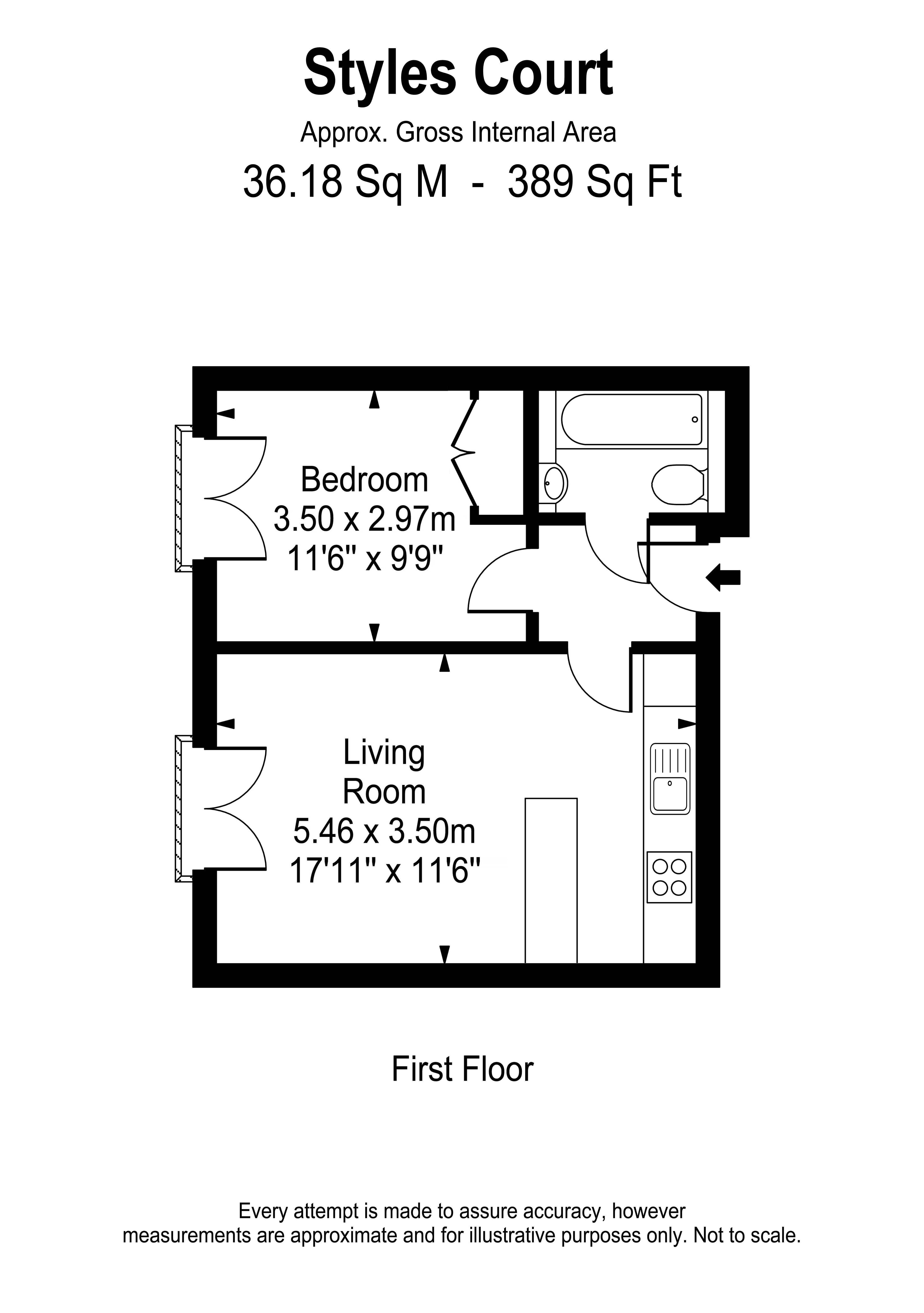 Floorplans For Styles Court, East Molesey